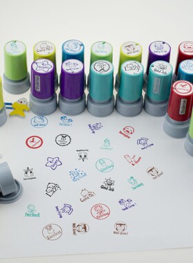 Self inking Cartoon Photosensitive Seal Teachers Stamp for h
