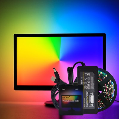 Ambilight  SB WS2812B LED Strip light HDTV TV Monitor Deskto