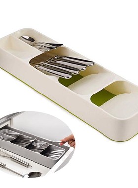 Drawer-Organizer Divider Storage-Container Utensils Cutlery-