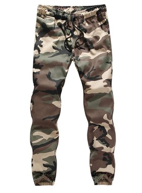 Newest Men Casual Jogger Pants Slim Fit Button Design Harem