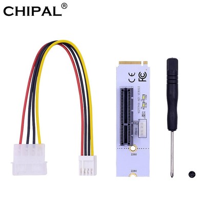 CHIPAL NGFF M.2 to PCI-E 4X Riser Card M2 Key M to PCIe X4 A