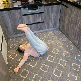 Kitchen floor mat, household waterproof, oil proof and anti