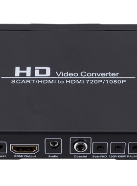 Professional SCART/HDMI To HDMI Converter 720P 1080P HD Vid