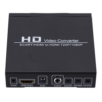 Professional SCART/HDMI To HDMI Converter 720P 1080P HD Vid