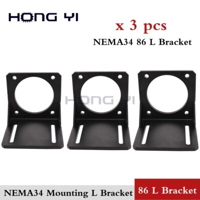 Free shipping 3pcs NEMA34 stepper motor  Mounting L Bracket