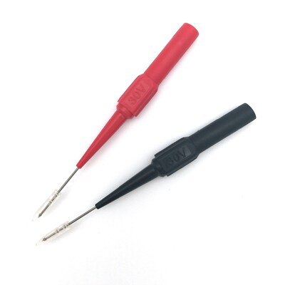 2Pcs Test Probe Stainless Steel Needle Tester Lead Probe Tip