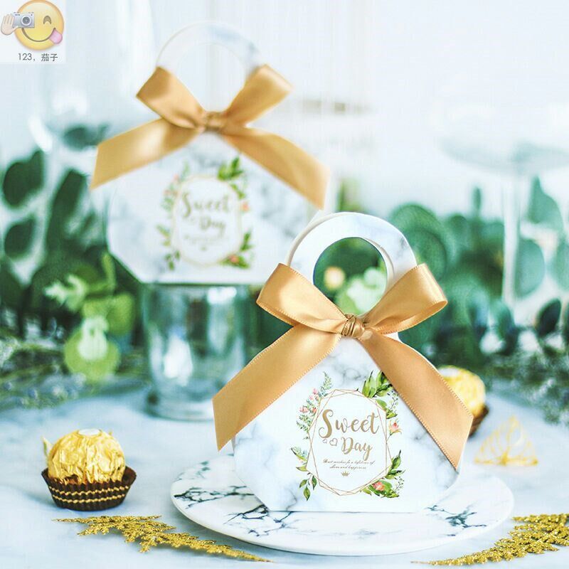 wedding candy box with ribbon candy packaging boxes wedding