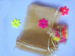 20pcs gold organza gift bags 11x16cm party bags for women ev