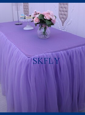 SK005S light purple elegant 6ft rectangle 30'' wide, 72'' lo