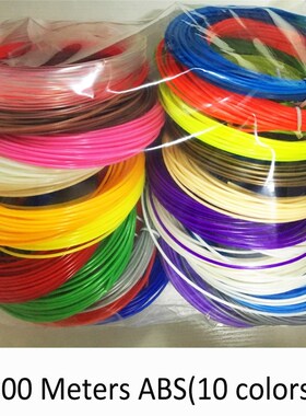 3D Printer Filament 3D Pen ABS 10 Meters 10 Colors Random 1