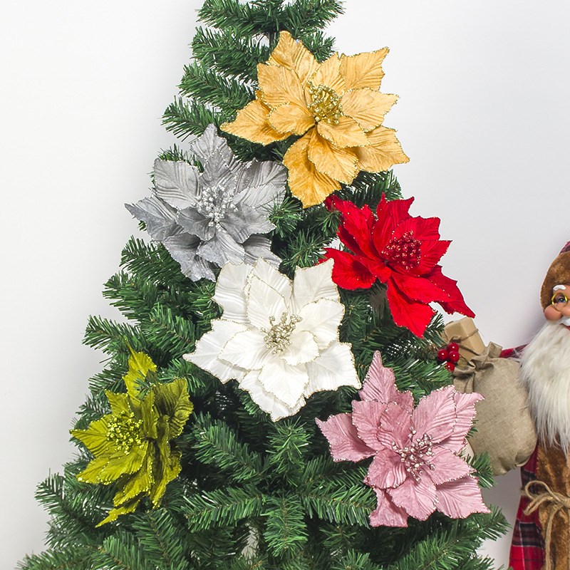 christmas decorations christmas simulation flower leaves