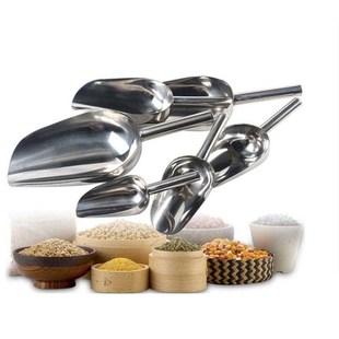 Functional Stainless Steel Shovel Ice Scoop for Kitchen Bar
