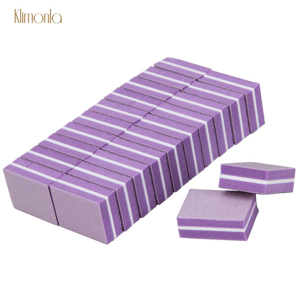 20pcs/lot professional double side square sponge nail file