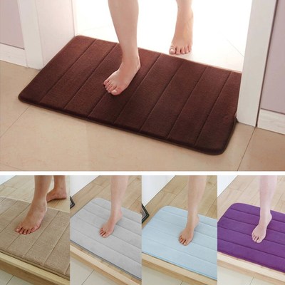 Hot sale 40*60cm Memory Foam Bath Mats Bathroom Horizontal S