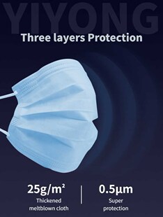 Surgical Face Mask 50pcs  3ply Earloop masks