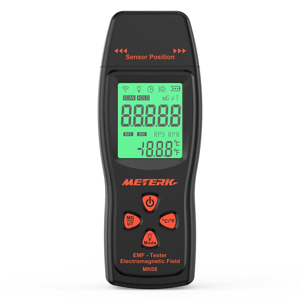 Meterk Handheld Mini Digital Radiation Dosimeter LCD EMF De