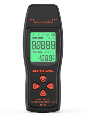 Meterk Handheld Mini Digital Radiation Dosimeter LCD EMF De