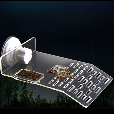 Plastic Turtle Pier Dock Basking Platform Shelf Decoration C