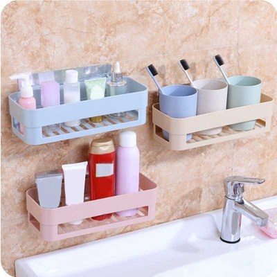 Wall Corner Storage Rack Organizer Suction Type Shower Shelf