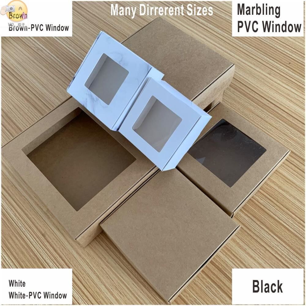 24pcs multi size paper soap box  kraft paper gift box packa