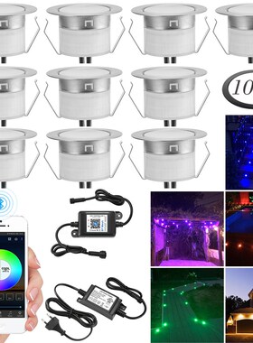 10pcs/lot 5Pin RGBWW 31/45/61mm 12V IP67 Terrace LED Deck St