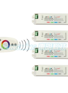 1pcs Remote+24A  4x RGBW Controller, 2.4G 4-Zone Wireless RF