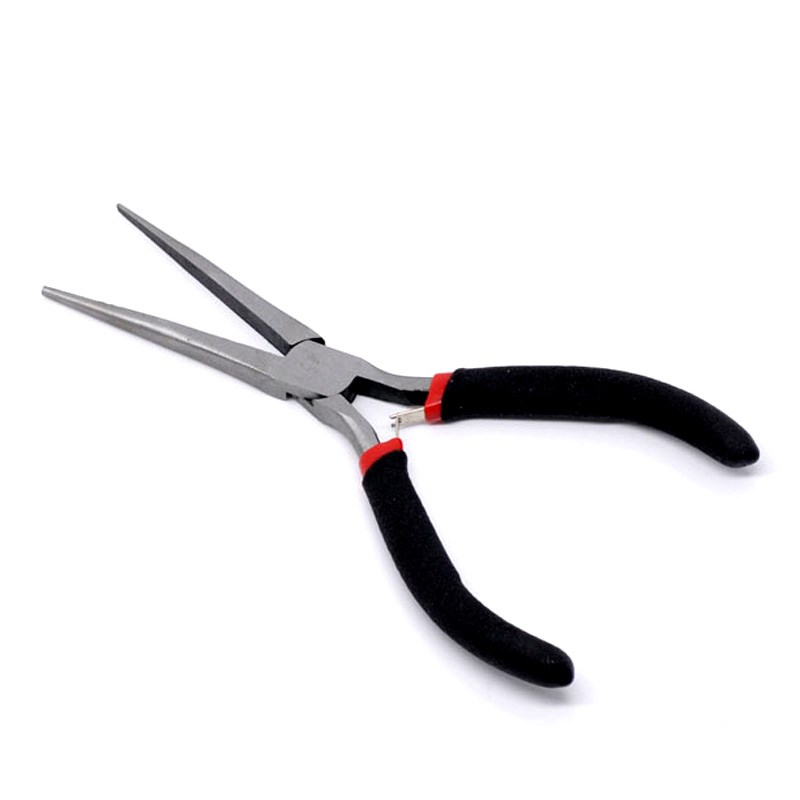 15cm Black Jewelry Pliers Tools Long Bead Needle Round Nose