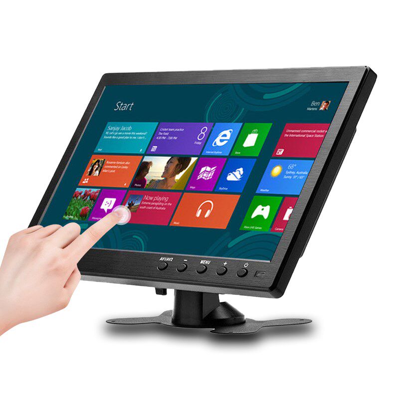 10.1 inch 1366x768 Portable Monitor with VGA HDMI BNC USB i