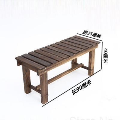 Solid wood park chair antiseptic wooden bench courtyard gard