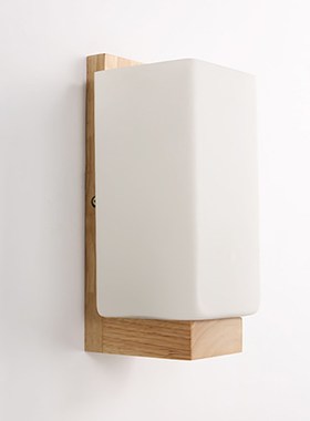 Hartisan 6W Led Wall Light Simple Wall Sconce With Oak Body