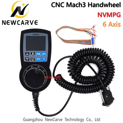 NVMPG Mach3 6 Axis Handwheel MPG Pendant Manual Pulse Gener