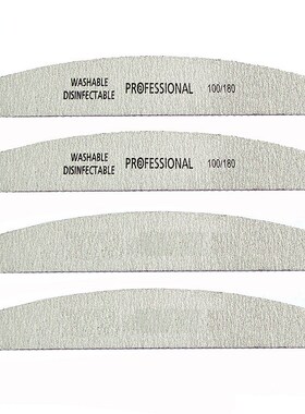 High Quality 5pcs Boat Grey Sanding Nail Files Buffer Dispo