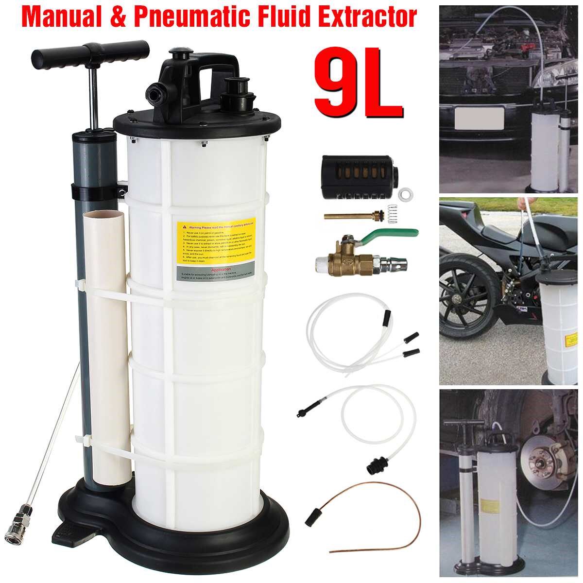 9L Manual/Pneumatic Oil Extractor Pump Petrol Transfer of E