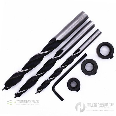 Pocket Hole Jig Kit 6/8/10mm 15 Degree Drive Adapter Alumini