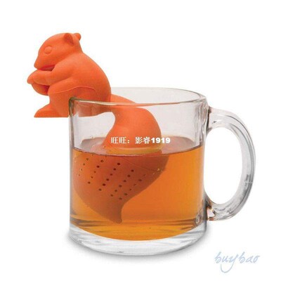 1X Hot Squirrel Shape Tea Infuser Loose Leaf Strainer Ba Fi