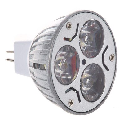 mr16 3x1 watt led spot light bulb 20w, white, for track ligh