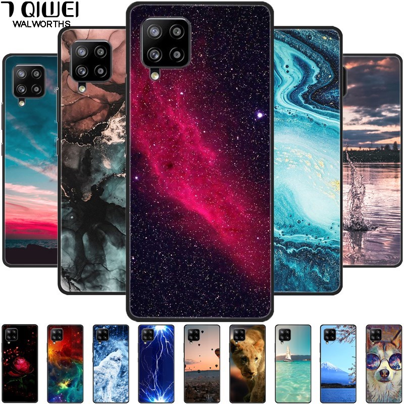 For Samsung A12 Case Phone Cover Silicone Soft TPU Case for