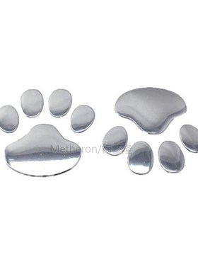 2Pcs/Set Newest 3D Decal Wall ers Gold Silver Car Window Bum