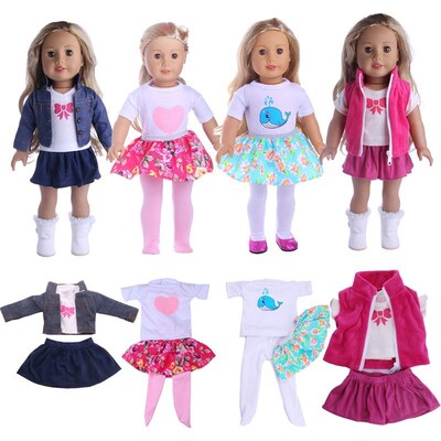 Doll Clothes Sweater Fit 18 Inch Reborn Dolls baby Girl Toys