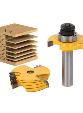 High Quality 2pcs/set Slot Cutter 3 Wing Router Bit Set 1/2