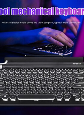 83 Keys Dot Retro Typewriter Keyboard Wireless Bluetooth Me