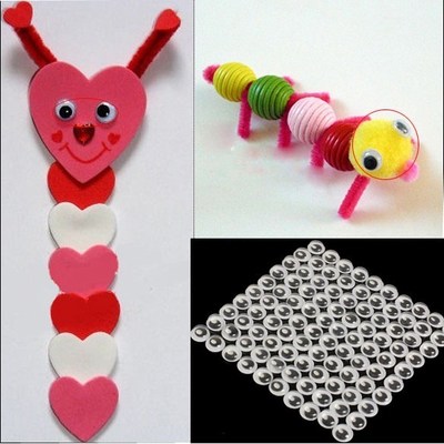 10mm googly wiggly moveable black joggle eyes hand craft