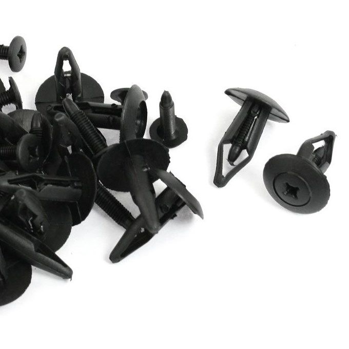 High Quality  20 Pcs 6mm Hole Plastic Rivet Trim Panel Retai