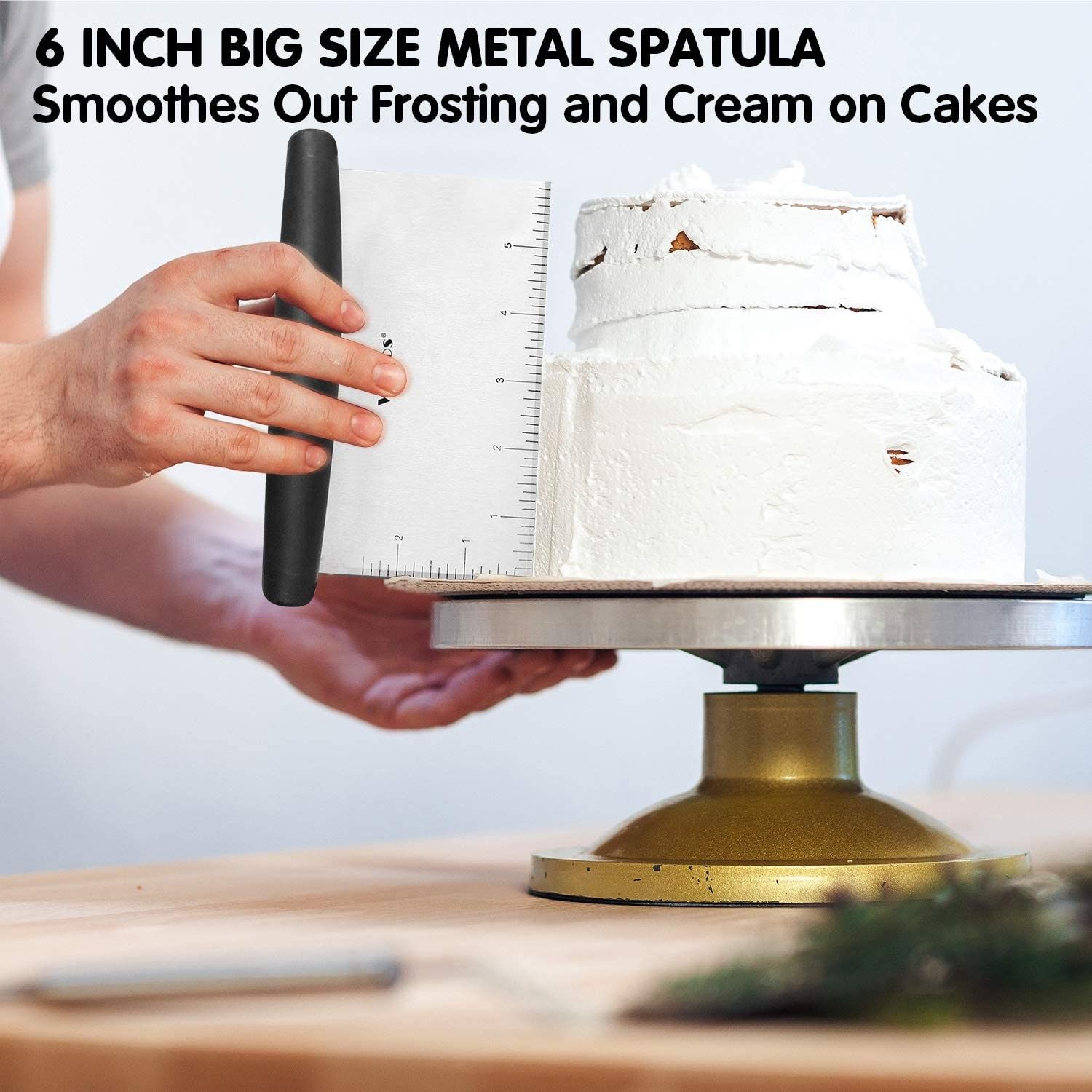 Stainless Steel Dough Cutter Pastry Spatula Pizza Scraper Fo