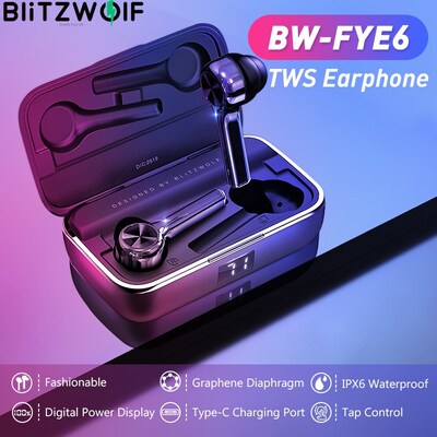 BlitzWolf In ear Wireless Earphone TWS Wireless Touch contr