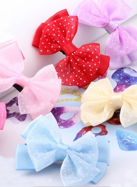50pcs/lot Cute Pet Hair Bows With Clip 2015 New Designs Lac