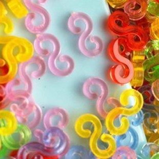 boutique amazing loom bands pack of 125 colorful s-clips bz0