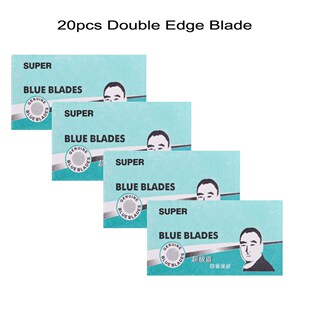 20pcs Double Edge Blade for Men Safety Razor Blades Stainles