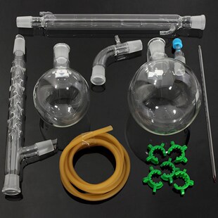 1000ml Distillation Apparatus Lab Chemistry Glassware Kit Se