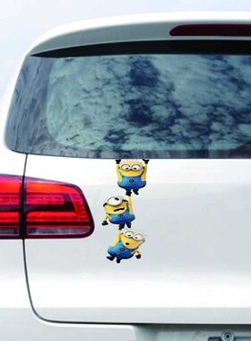 1pc Minions Car Sticker Shake hands Cute Funny Despicable Me